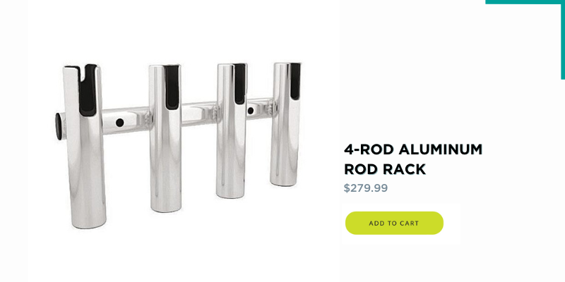 4-Rod Aluminum Rod Rack